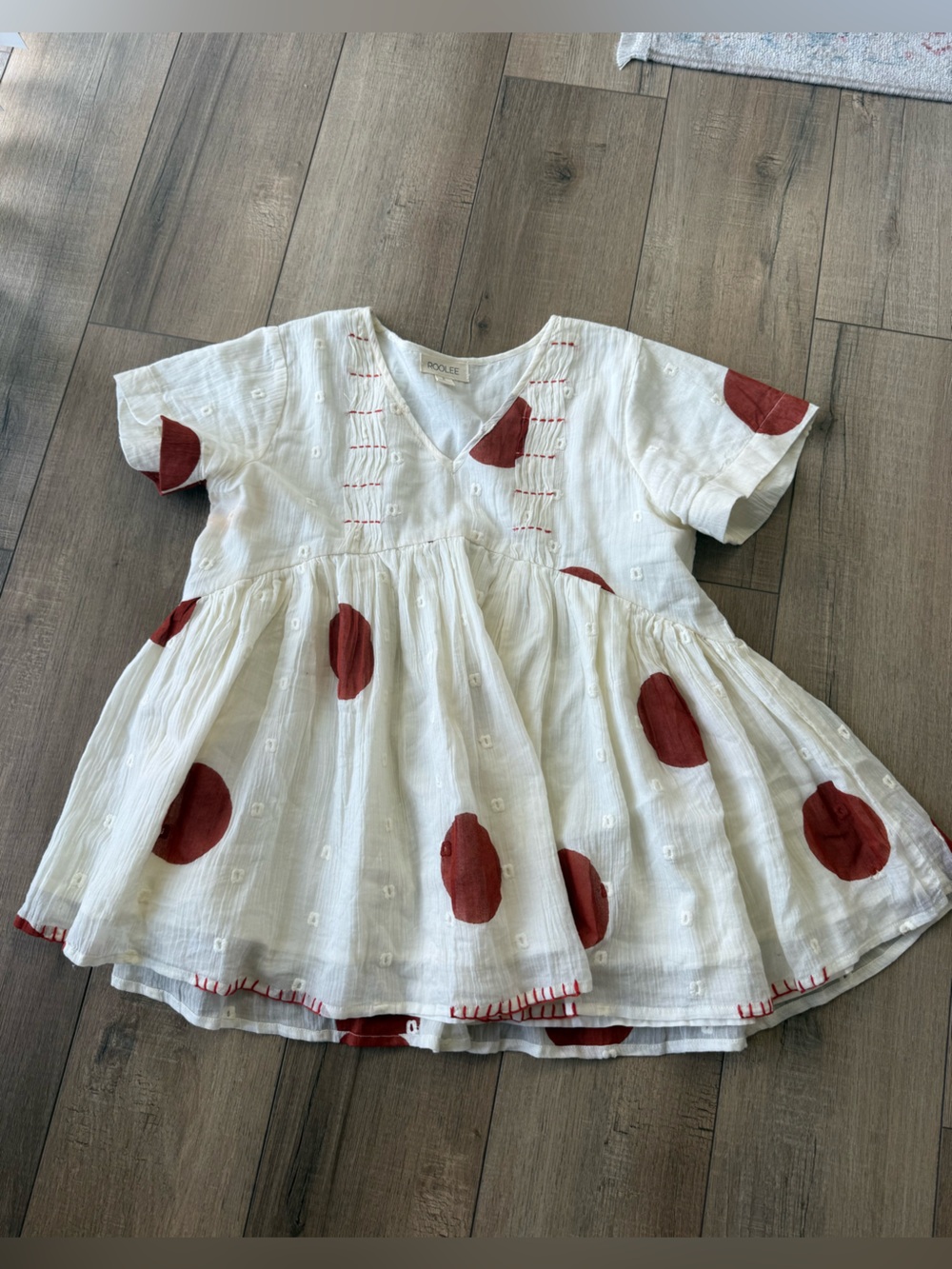 Roolee White Babydoll Top